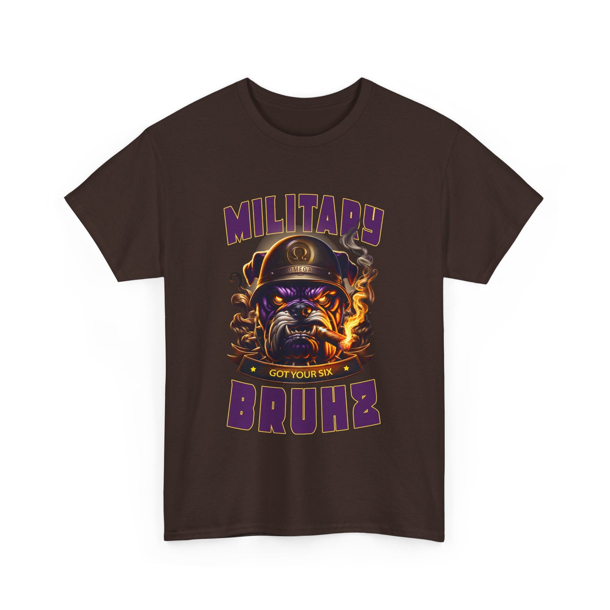 Military Bruhz “Got Your Six” Omega Psi Phi T-Shirt – Limited Edition Brotherhood Apparel